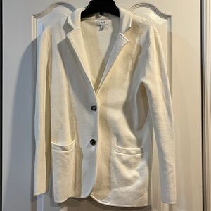 J.Crew Factory Cream Sweater Blazer